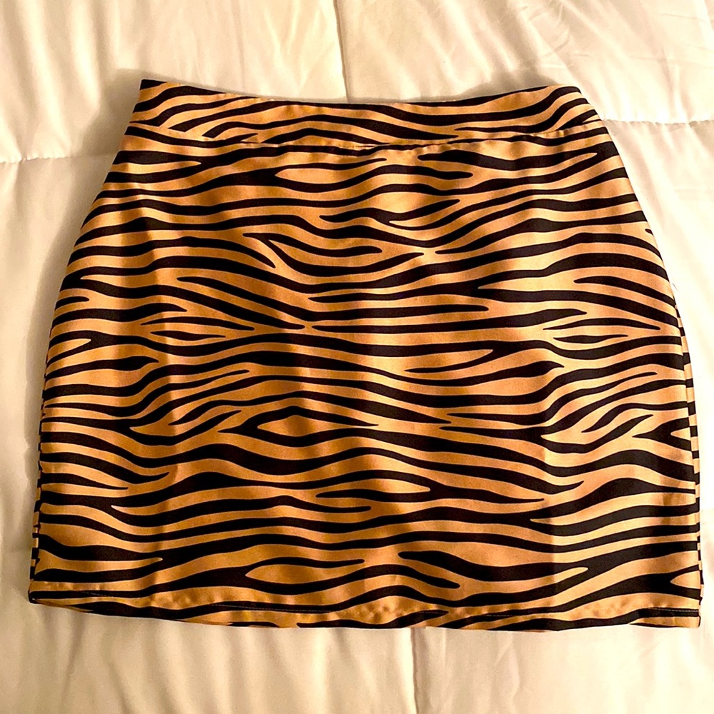 Animal Print Mini Skirt by Superdown - Size Medium